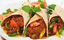 Tortilla ze szpinakiem i sosem gorgonzola